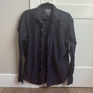 Bonobos XL slim fit navy casual shirt